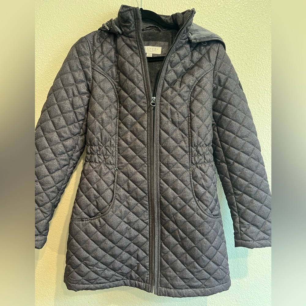 Laundry by Shelli‎ Segal Quilted hooded Coat